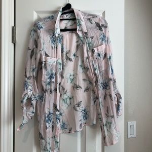Women’s Pink Floral Top - Size M